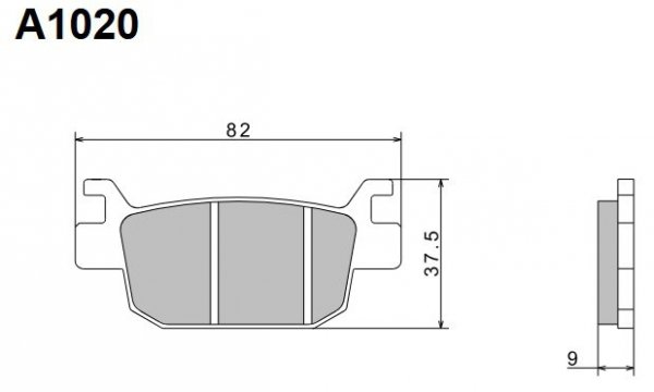 NISSIN KLOCKI HAMULCOWE KH415 PREMIUM SEMI-METALLIC (SPIEK METALICZNY) (ECE R90) (MADE IN JAPAN) (2P-334NS)