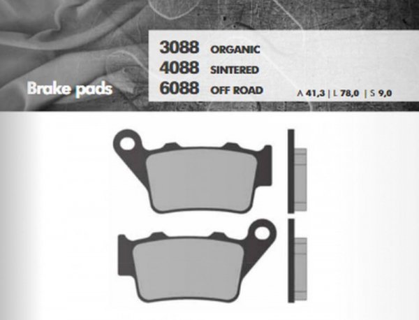 BRENTA KLOCKI HAMULCOWE KH208 / KH213 SPIEK METALICZNY (ZŁOTE) OFF ROAD TYŁ ZACISK BREMBO (FT 6088)