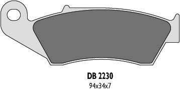 DELTA BRAKING KLOCKI HAMULCOWE KH185 PRZÓD CR/KX/RM/YZ - ZASTĘPUJĄ DB2230MX-N ORAZ DB2230QD-N