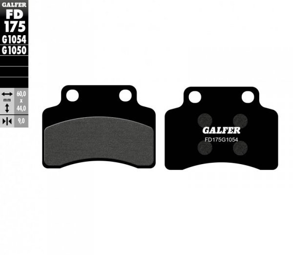 GALFER KLOCKI HAMULCOWE KH235 PÓŁMETALICZNE