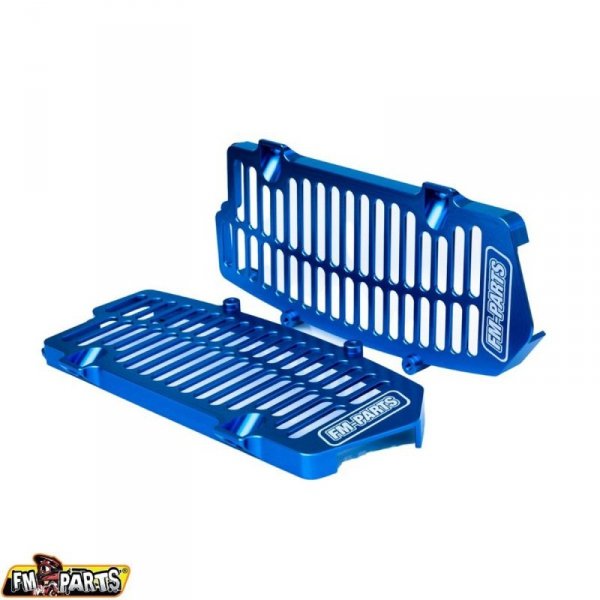 FM-PARTS OSŁONY CHŁODNICY (KRATKI) ALUMINIUM KTM/HUSQVARNA/GAS GAS 20-26 TBI /TPI KOLOR NIEBIESKI