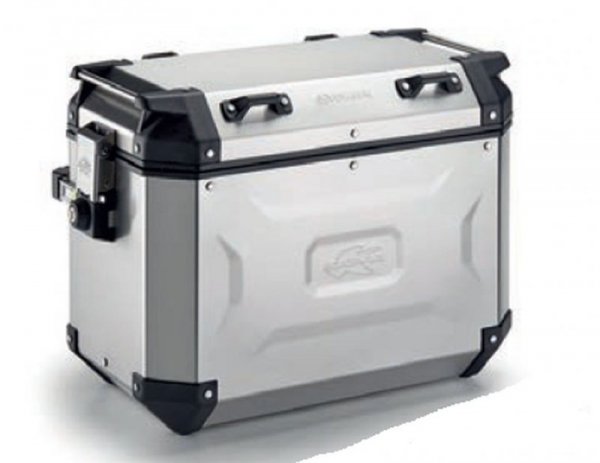 KAPPA KUFER BOCZNY 48L MONOKEY CAM SIDE KVG48A KVOYAGER ALUMINIOWY PRAWY KOLOR SREBRNY