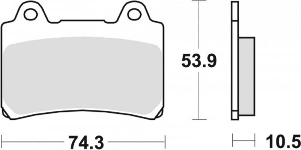 TRW ZF KLOCKI HAMULCOWE KH123 ORGANIC YAMAHA SRX 600 88-95, FZ 750 89-94, XV 750 92-94, TDM 850 91-96, FJ 1200 88-97, XVZ 1300 8