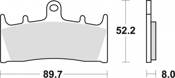 TRW ZF KLOCKI HAMULCOWE KH188 SINTER STREET KAWASAKI ZX9R 96-01, ZRX 1100 / 1200 96-06, VN 1500 02-03, VN 1600 04-08, SUZUKI GSF