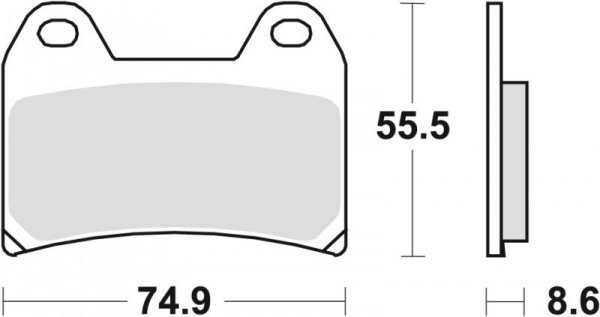 TRW ZF KLOCKI HAMULCOWE KH244 ORGANIC APRILIA PEGASO 650 05-10, BMW F 800 GT /R / S / ST 08-16, KTM 790 ADV 19-, 1090 ADV 17-, S