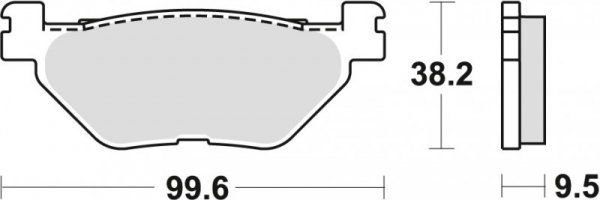 TRW ZF KLOCKI HAMULCOWE KH319/2 SINTER STREET YAMAHA TDM 900 02-14, XV 950 13-, XT 1200 Z 10-, FJR 1300 01-, XVS 1300 07-16, XV 