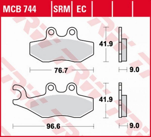 TRW ZF KLOCKI HAMULCOWE KH353 SINTER APRILIA SPORTCITY 2T 50 08-13, SPORTCITY 125 05-13, SR 125/300 10-, DERBI BOULEVARD 50/125 