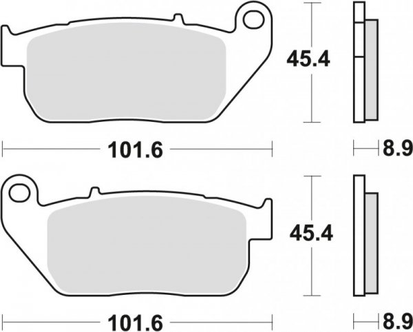 TRW ZF KLOCKI HAMULCOWE KH381 SINTER STREET HARLEY-DAVIDSON XL 883 03-15, XL 1200 04-13, PRZÓD