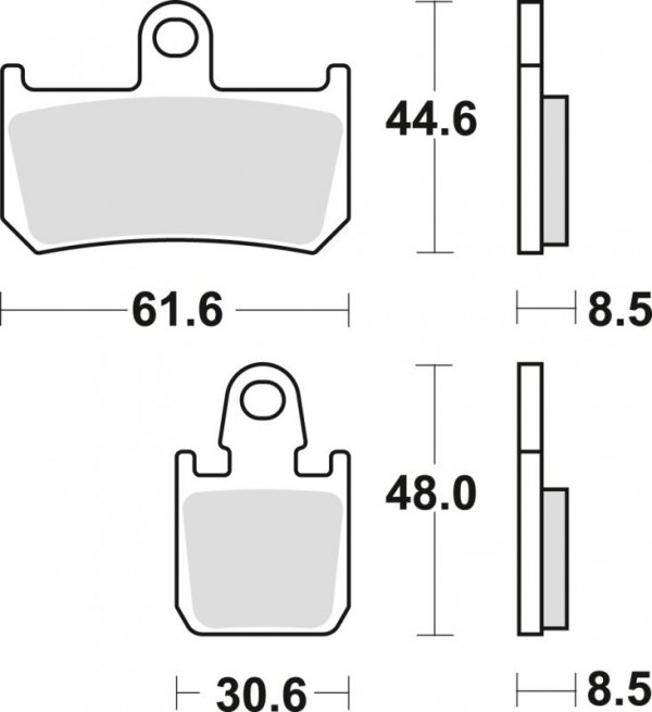 TRW ZF KLOCKI HAMULCOWE KH442/4 SINTER STREET YAMAHA R1 06-14, MT-01 05-12, XV 1700 09-16, PRZÓD