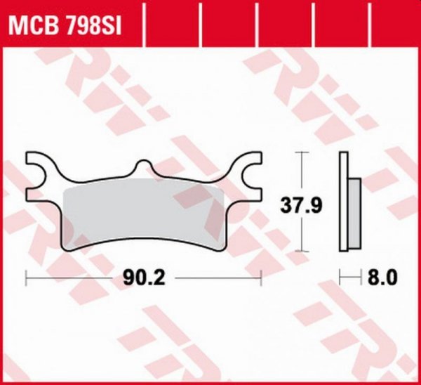 TRW ZF KLOCKI HAMULCOWE KH314 SINTER OFFROAD POLARIS SPORTSMAN 400 03-05, SPORTSMAN 450 06-07, SPORTSMAN 500 03-08, SCRAMBLER 50
