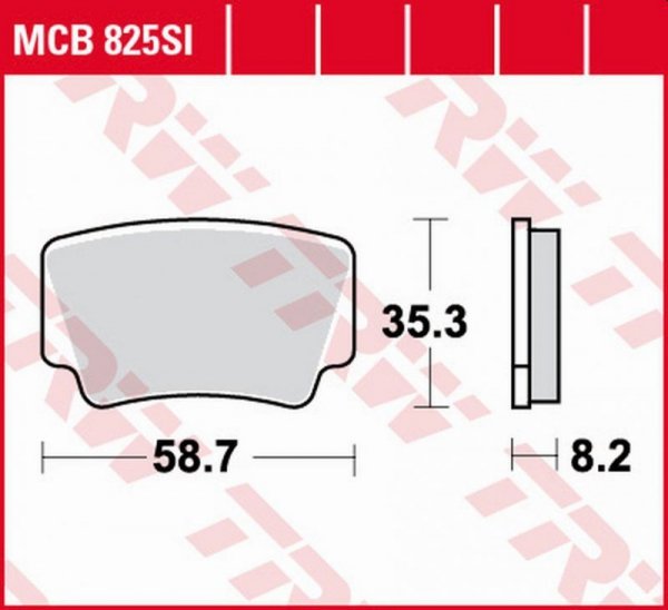 TRW ZF KLOCKI HAMULCOWE KH463 SINTER OFFROAD KTM SX-F/XC 450 ATV 08-11, SX/XC 505 ATV 08-13, XC 525 ATV 08-13 TYŁ