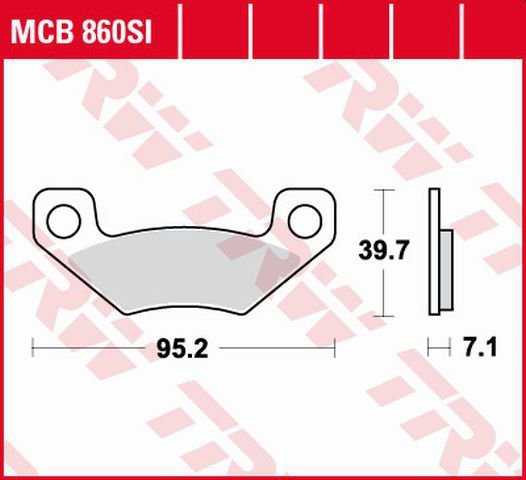 TRW ZF KLOCKI HAMULCOWE KH468 SINTER OFFROAD CAN-AM DS 450 08-15, TYŁ (PROMOCJA)