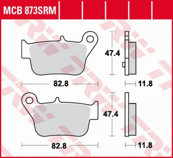 TRW ZF KLOCKI HAMULCOWE KH628 SINTER SYM MAX SYM 400 11-, MAX SYM 600 14-, TYŁ