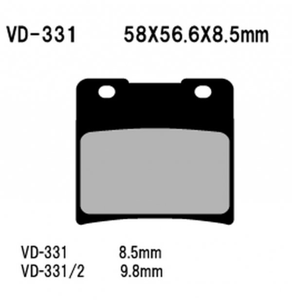 VESRAH KLOCKI HAMULCOWE KH103 SUZUKI VS600/750/800/1400 (MADE IN JAPAN)