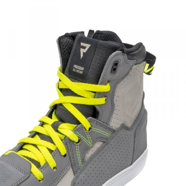BUTY SKÓRZANE REBELHORN VANDAL MYSTERIOUS GREY/FLUO YELLOW 45