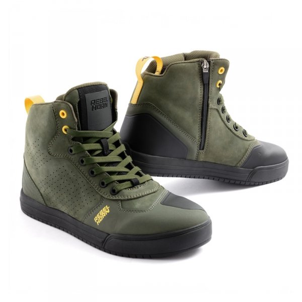 BUTY MOTOCYKLOWE REBELHORN SPIKE OLIVE GREEN 40