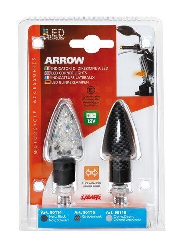 Arrow-2 kierunkowskazy 12V LED Carbon