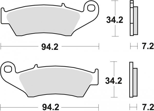 TRW klocki hamulcowe przód Suzuki DRZ 400 E (00-04)
