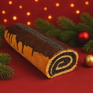 Makowiec biszkoptowy zwijany 