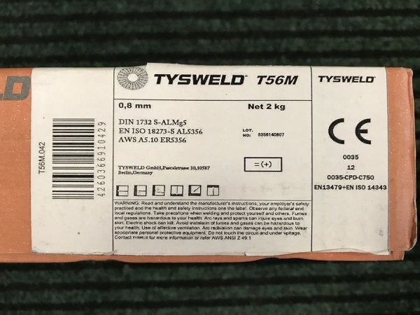 Drut spawalniczy ALMg5 0,8/2 kg Tysweld