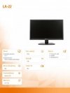Monitor LA-22 21,5 LED FHD HDMI1.3 DP VGA GŁOŚNIK NOWOŚĆ