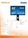 Monitor 21.5 cala XB2283HS-B5 VA,HDMI,DP,VGA,PIVOT,2x1W