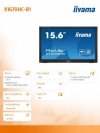 Monitor przenośny 15.6 cala X1670HC-B1 FHD,IPS,USB-C,ACR 80M:1