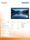 Monitor 21.5 cali 222B9TN LED Touch DVI HDMI DP