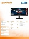 Monitor 30 cali Optix MAG301RF FLAT/LED/WFHD/NonTouch/200Hz/czarny