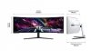 Samsung Monitor 57 cali G95NC VA 7680x2160 DUHD 32:9 3xHDMI 1xDP 2xUSB 3.0 KVM 1ms 240Hz HAS Gaming zakrzywiony 3Yd2d