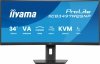 Monitor 34 cali XCB3497WQSNP-B1 VA,UWQHD,1500R,USB-cDock,KVM,95W, 2xHDMI, 1xDP, RJ45,2x5W,21:9 /5y/