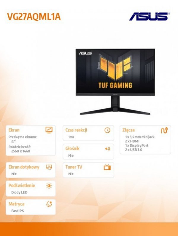 Monitor 27 cali VG27AQML1A
