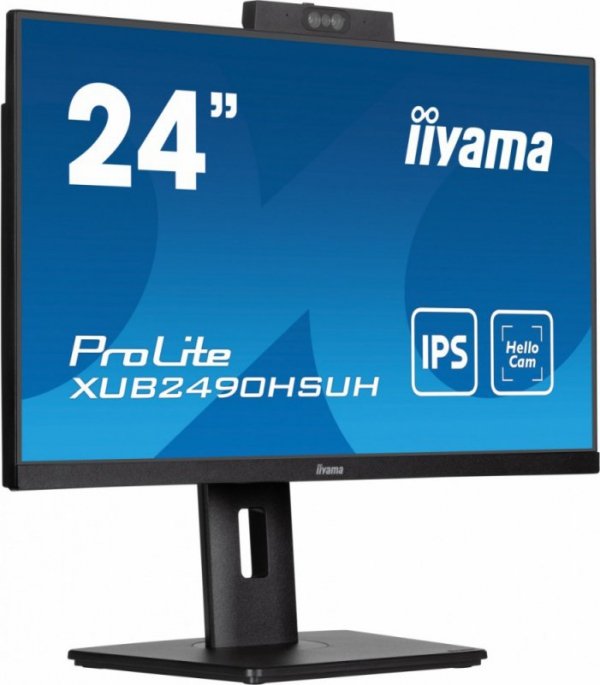 Monitor 24 cale XUB2490HSUH-B1 IPS,FHD,CAM,MIC,HDMI,DP,3xUSB(3.2),  100Hz,250cd,4ms,ADAPTIVE SYNC,FlickerFree,2x2W,WINDOWS HELLO