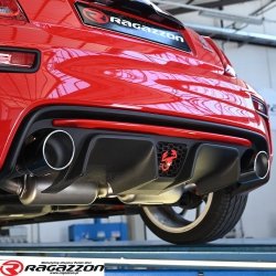 Tłumik końcowy podwójny Abarth 500 / 595 / 695 1.4 T-JET RAGAZZON stal 2x102mm sportowy wydech