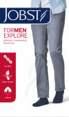 JOBST FORMEN EXPLORE – Męskie podkolanówki uciskowe CCL1