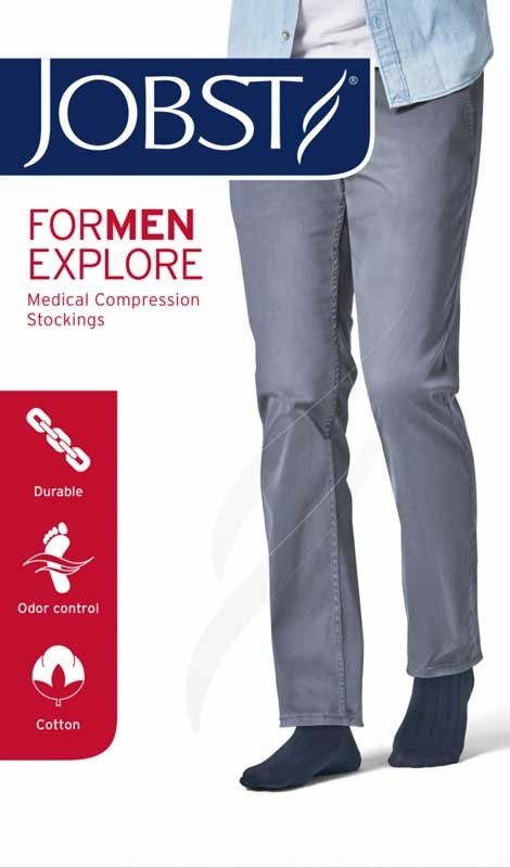 JOBST forMEN EXPLORE Podkolanówki uciskowe męskie I stopnia kompresji