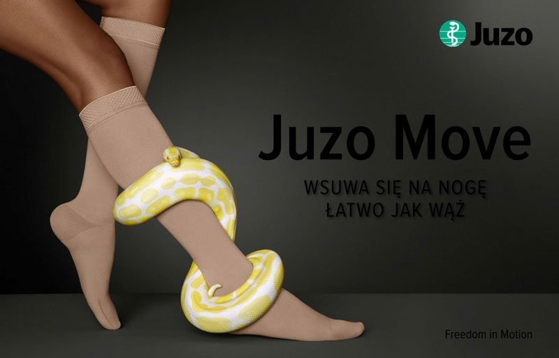 JUZO MOVE Pończochy samonośne uciskowe II stopnia kompresji  (23-32mmHg)