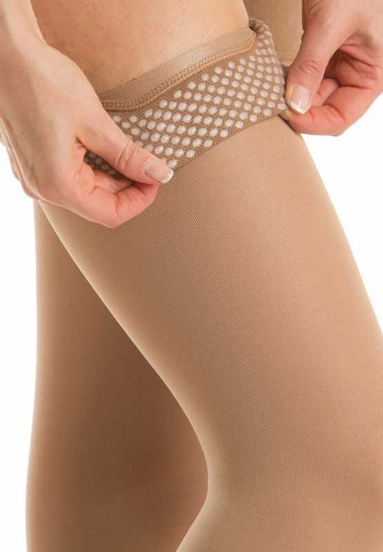 RELAXSAN Pończochy medyczne samonośne II Klasa Ucisku 23-32 mmHg - Linia Medicale Cotton 