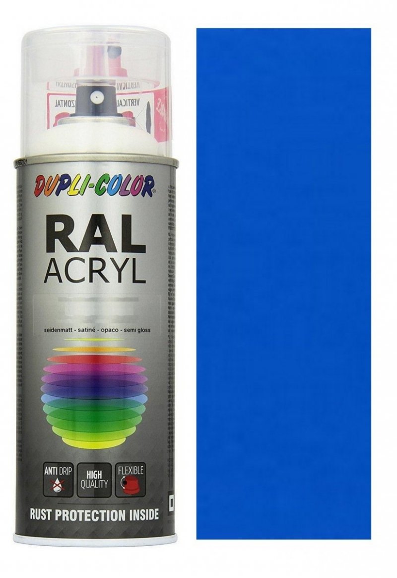 Motip lakier niebieski farba połysk 400 ml akrylowy acryl szybkoschnący RAL 5015