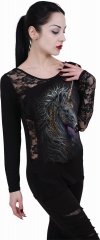 Celtic Unicorn - Lace One Shoulder Spiral
