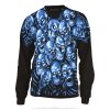 Skull Pile Blue Longsleeve  - Liquid Blue