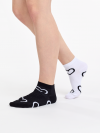 Black & White Hearts - Low Socks Good Mood