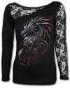 Dragon Shards - Lace One Shoulder Spiral