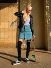 Flowers & Hearts - Knee Socks Good Mood