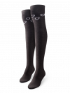 Black and White Hearts - Knee Socks Good Mood