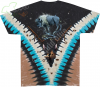 Bison Skull - Liquid Blue