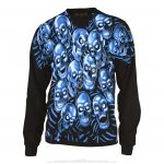 Skull Pile Blue Longsleeve  - Liquid Blue