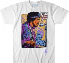 Jimi Hendrix Pop Art - Liquid Blue