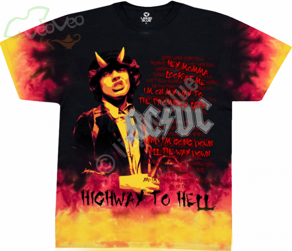 ACDC Hell Tie-Dye - Liquid Blue