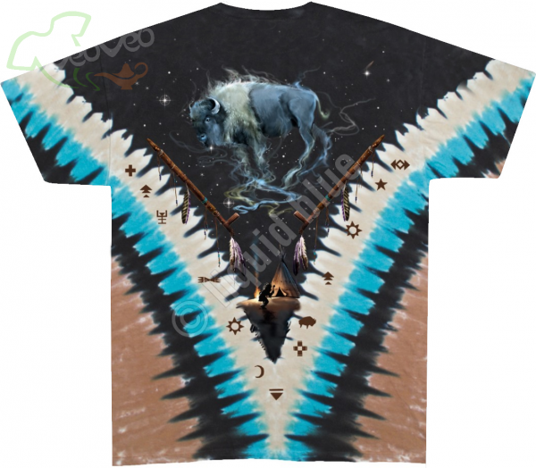 Bison Skull - Liquid Blue